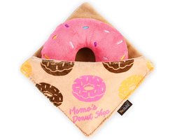PLAY - Pup Cup Cafe - Doughboy Donut - Hondenspeelgoed - Donut - Hondenspeeltje - Piep speelgoed - Puppy speelgoed - Hond - Pluche speelgoed - interactief hondenspeelgoed - honden