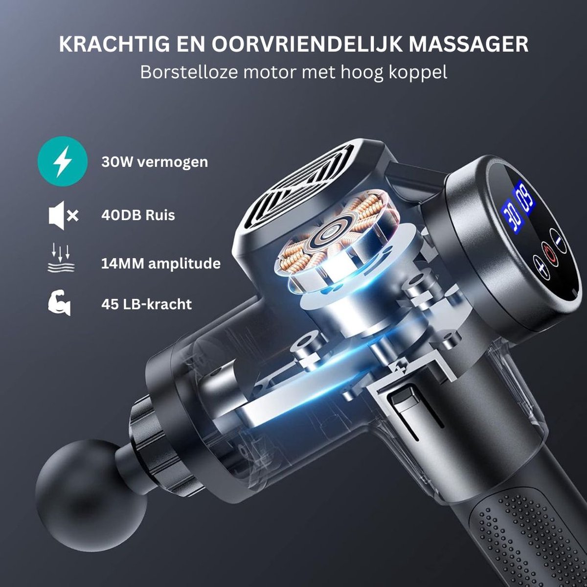 Afbeelding 3 van ApexArte® Massage Gun Professioneel - Massage Apparaat - Theragun