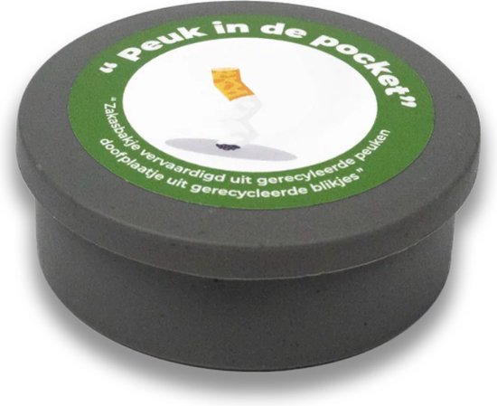 FreshTray Zakasbakje Gerecycleerd - Compact - Duurzaam - Milieuvriendelijk - Ideaal voor Onderweg - Asbak - Draagbaar