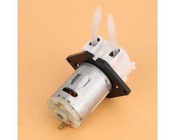 12V DC microdosering peristaltische pomp doseerkop zelfaanzuigende peristaltische vloeistofpomp voor chemische analyse - aquariumlaboratorium - wit .
