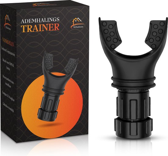 MiMaHome Ademhalingstrainer - Longtrainer - Astma trainer - Bronchitis trainer - Zuurstof - Conditietrainer -COPD trainer - Sport - Gezondheid - Longinhoud