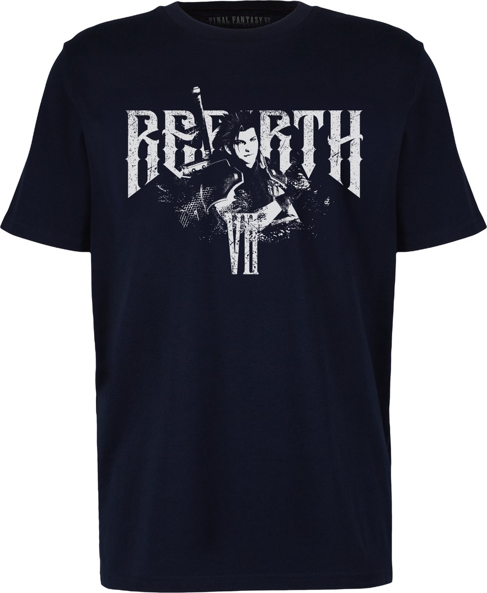 T-Shirt Final Fantasy VII Zack Fair - Marine Blauw - L