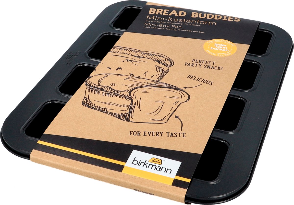 Birkmann Bread Buddies Mini Broodvorm - 8 stuks