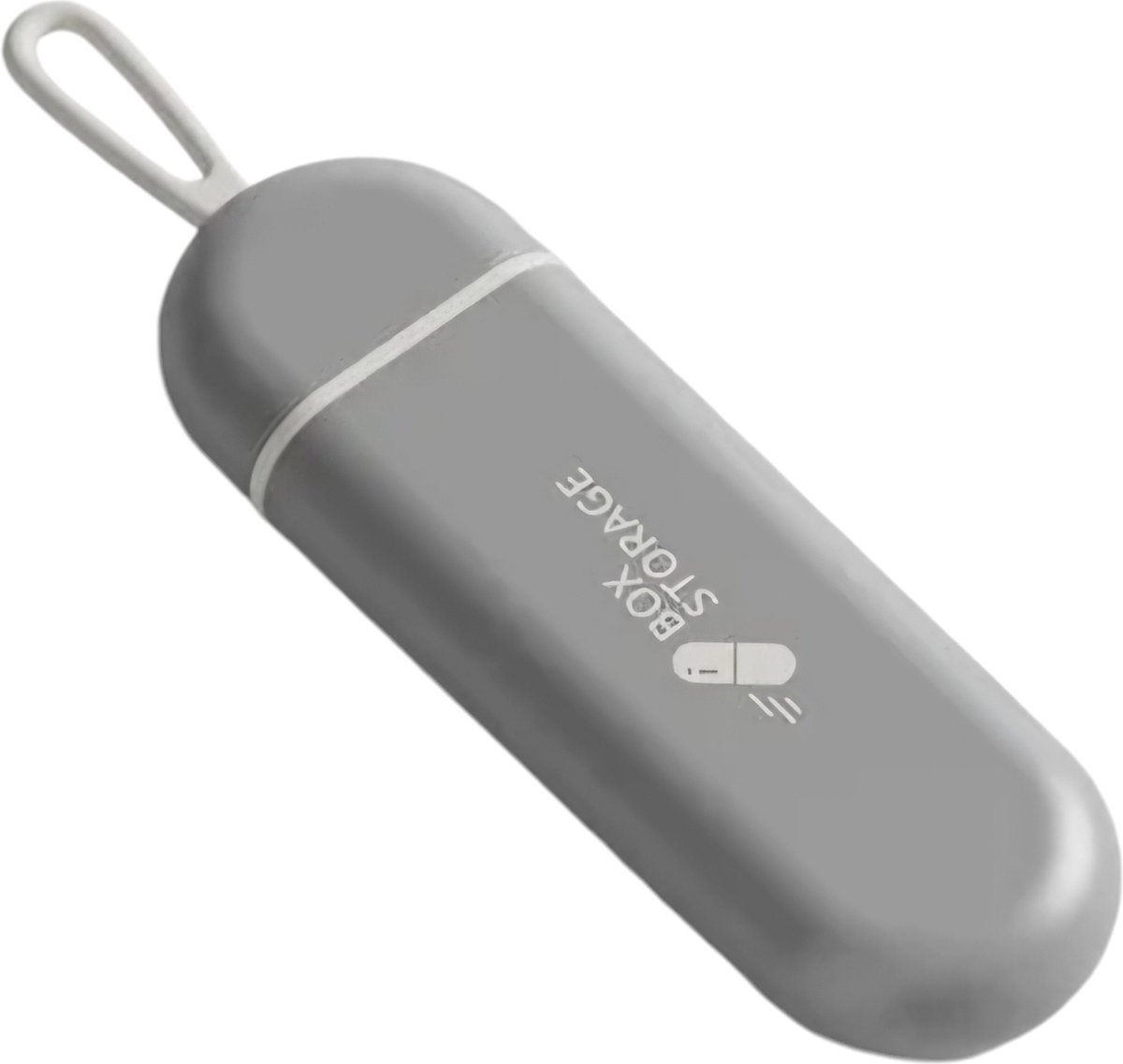 Goedkoopste Rieba® Pillendoos – Medicijnendoosje – Pillen organizer – Uitneembaar opbergdoosje voor onderweg - 3 vakjes – Grijs