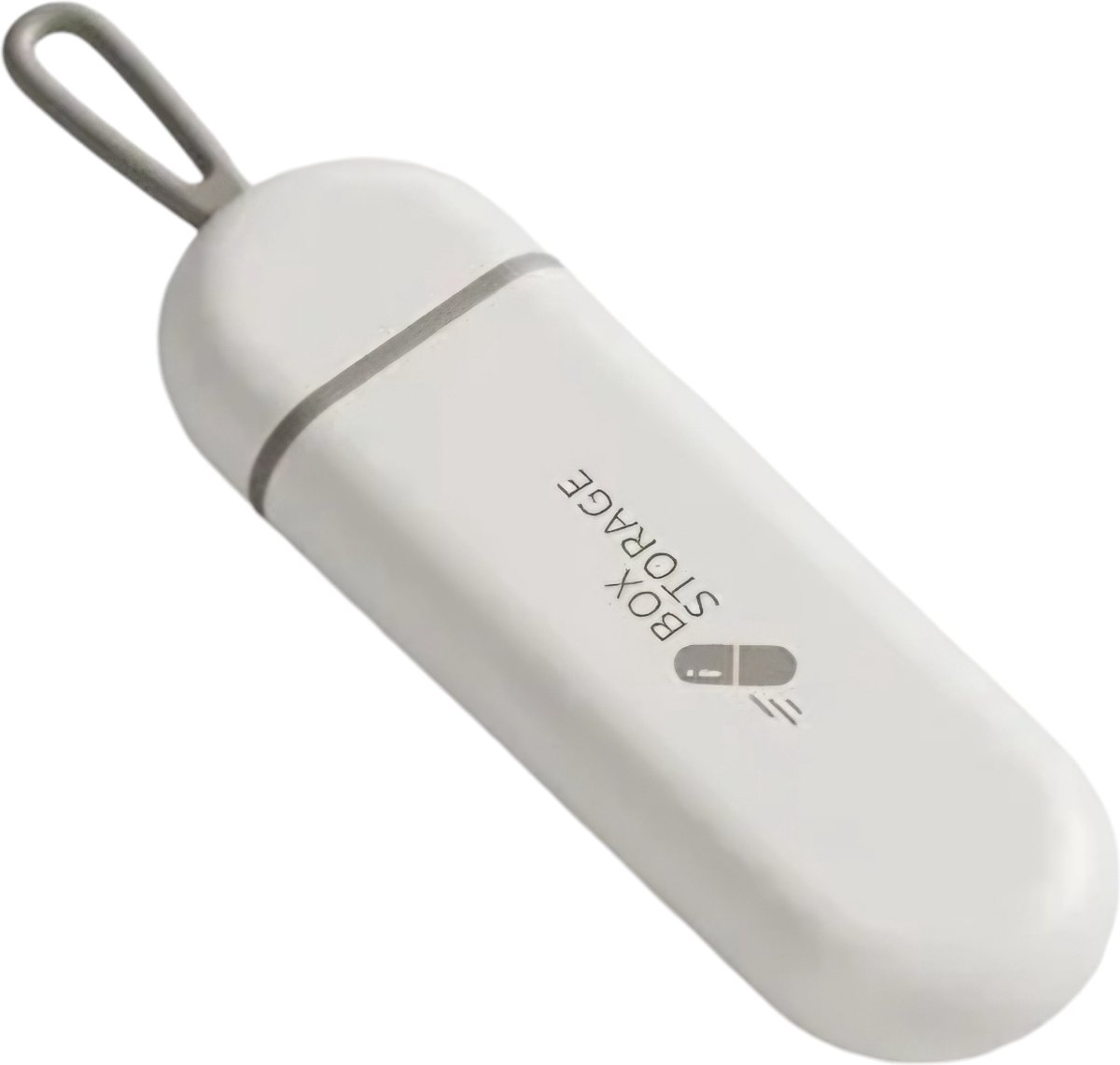 Goedkoopste Rieba® Pillendoos – Medicijnendoosje – Pillen organizer – Uitneembaar opbergdoosje voor onderweg - 3 vakjes – Wit