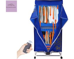 Elektrisch Droogrek - Droogrek met Verwarming - Droogtoren - Staand Wasrek - Opvouwbaar - 1500W - Low Noise - 150x70x48cm - incl. Afstandsbediening