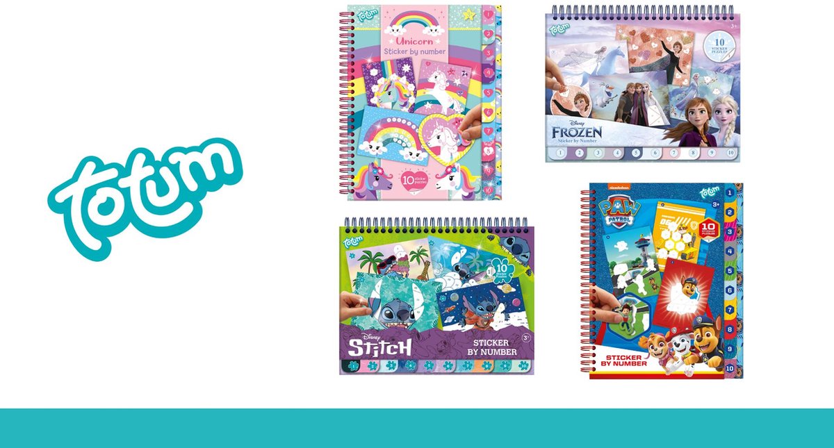 Disney Frozen Totum vakantie doeboek sticker puzzelboek - stickeren op nummer en kleurboekje - sticker by number educatief speelgoed knutselen 25-delig — afbeelding 9