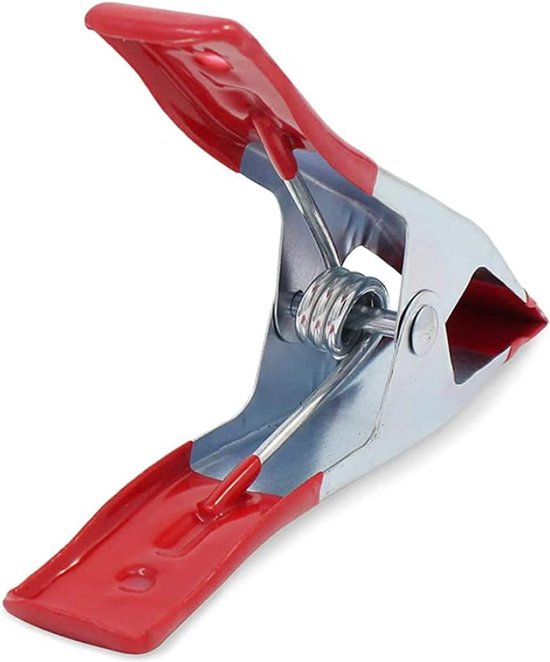 12x Mini zeilklem/zeilclip 5 cm kunststof/staal - Dekzeil klemmen - Hobbyklemmen - Camping/outdoor klemmen - Tafelkleedklemmen van BHQO-15 — afbeelding 4