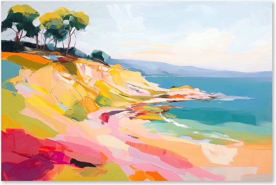 Tableau Toile Abstraite Moderne - Art Mural Montagne - Impression Sur Toile - Non Encadrée - Neuve