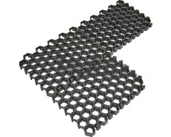 5 stuks Kunststof grastegels grasdal = 1 m2 - Heavy duty Grindmat, 10 tot 60 ton belastbaar, 100% gerecycleerde kunststof