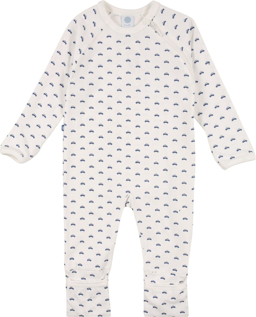 Sanetta baby onesie Blue Cars maat 92