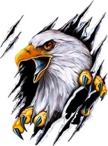 Auto sticker - Eagle sticker - 2 stuks - 18*24 cm - Sportauto Stickers - UV- en Waterproof - Plakstickers - Sportauto Stickers - Laptop Stickers - dier sticker - voor body hood woondecoratie creatieve auto sticker - Eén links en één rechts