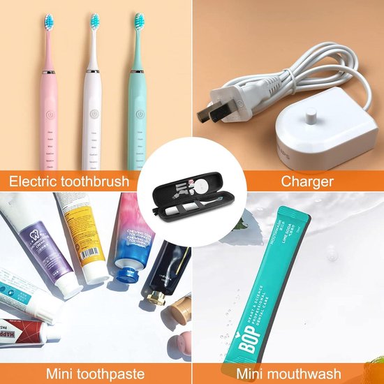 Beschermhoes Schokbestendig voor Philips Sonicare of andere modellen - Duurzaam Hygiënisch PU-leer Zwart — afbeelding 3