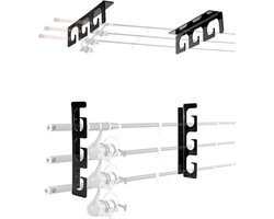 Equivera Hengelrek voor aan de Muur - Hengelrek - Hengel Opbergrek - Hengelhouder - Rod Rack - Vishengel Opslag - Vishengel Opbergrek