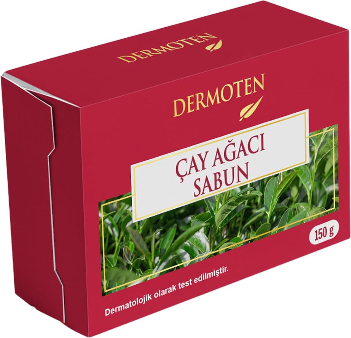 Goedkoopste DERMOTEN tea tree oliezeep, hydraterend en verzachtend voor alle huidtypes, transparante glycerinezeep op basis van kruiden met natuurlijke tea tree olie, 150 g