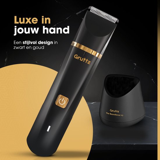 Gruttz Baardtrimmer Mannen v2 - Waterbestendig - Trimmer Baard en Lichaam - Scheerapparaat Mannen