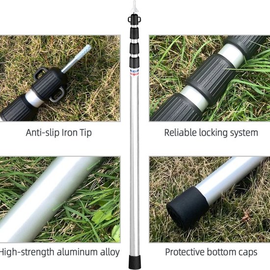 aluminium 25 mm tentstok tussendeel