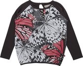 Minymo - meisjes shirt - lange mouwen - vlinder - Maat 110