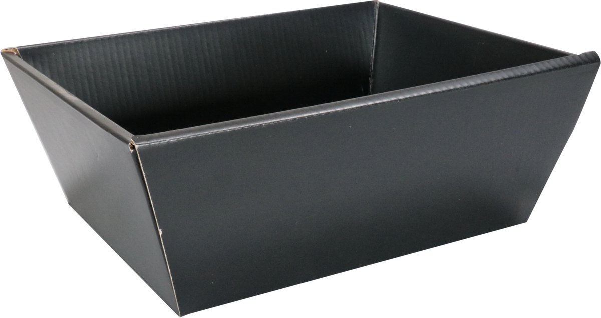 Goedkoopste Mand | golfkarton | biermand | 26x21x10cm | zwart 10 stuks