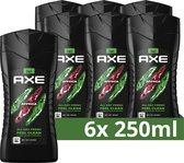 AXE 3-in-1 Douchegel - Africa - 6 x 250 ml - Voordeelverpakking