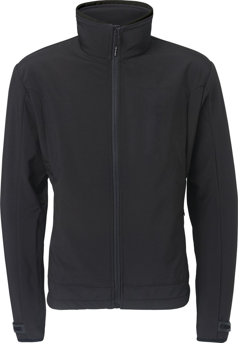 Verwarmde softshell jas - Regular fit voor heren - met extra warme fleecevoering - Super power technologie - Zwart