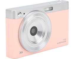 16x Zoom 50MP AF Autofocus Vlogcamera- 4K Digitale Camera- 288 Inch IPS HD Spiegelloze Camera met Batterij LED-invullicht- Draagbare Mini-compactcamera voor Macro-opnamen Tieners Studenten- Roze