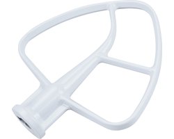 Platte Mixer K45B voor KitchenAid 4,5-5 Quart Tilt-Head Stand Mixers Artisan & Classic Series van MMOBIEL – Aluminium Opzetstuk Keuken – Platte Deegklopper Accessories – Enkel Handwas