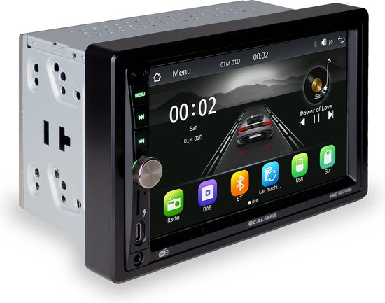 Caliber 2 din Autoradio - dab+ - Autoradio met Bluetooth - Multimedia - 7" Touchscreen - 4 x 75W - Wireless Android Autolink - Handsfree bellen (RMD807DAB)