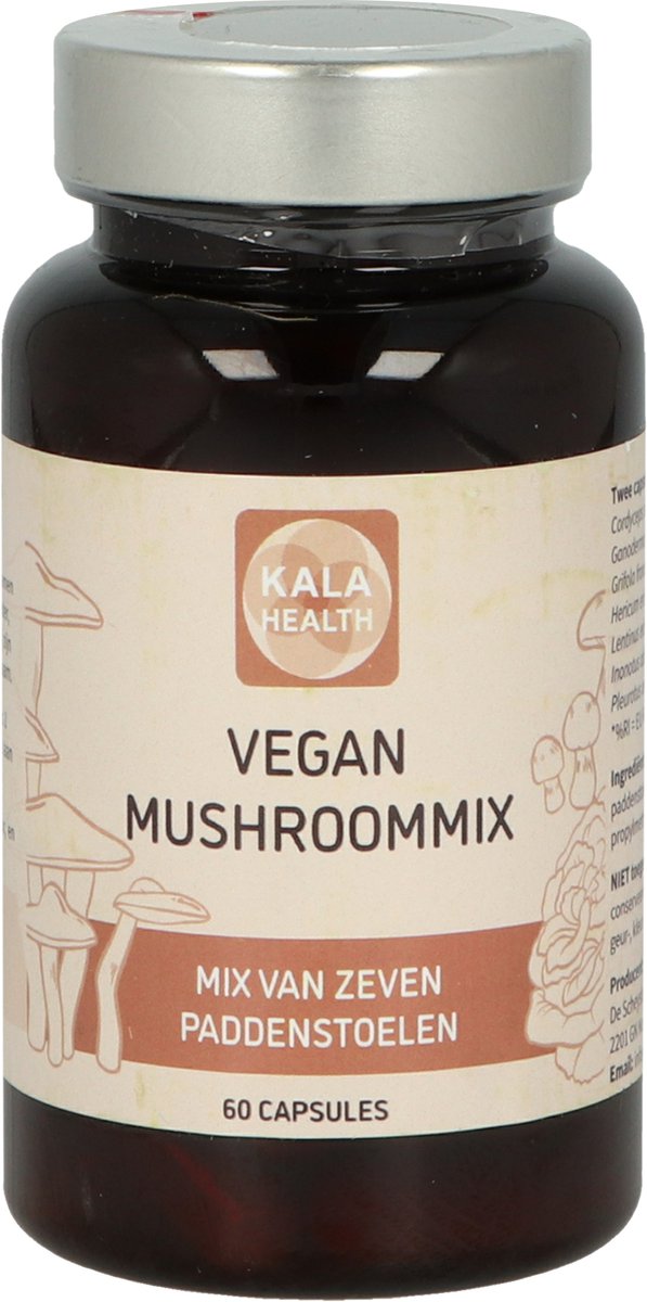 Goedkoopste Immuun Complex - 60 Capsules- Mix van 7 verschillende paddenstoelen Cordyceps, Reishi, Maitake, Shiitake, Lion's mane, Chaga, Oyster Mushroom
