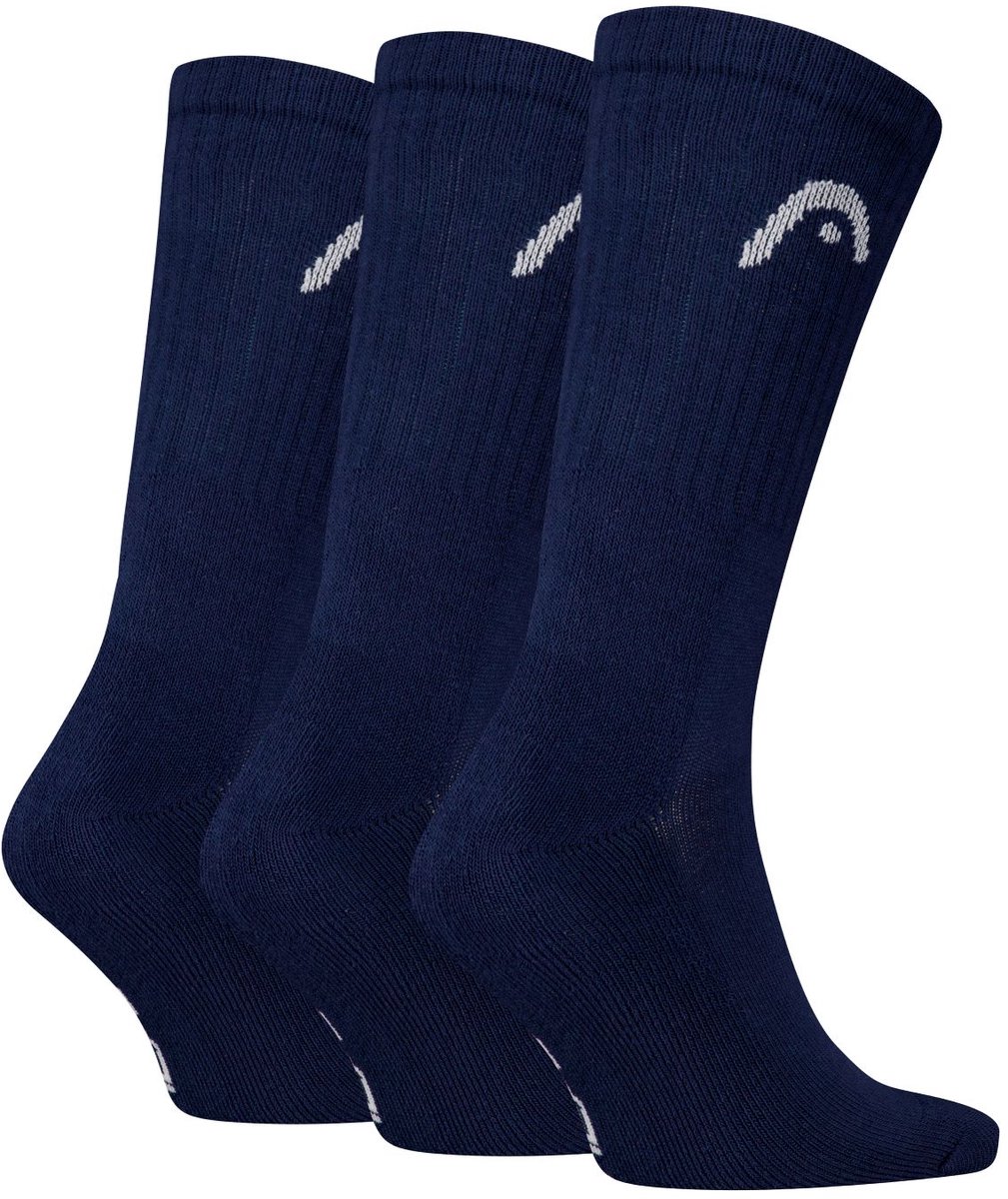 HEAD Unisex Alle sporten Sportsokken Training 3 Pack Blauw