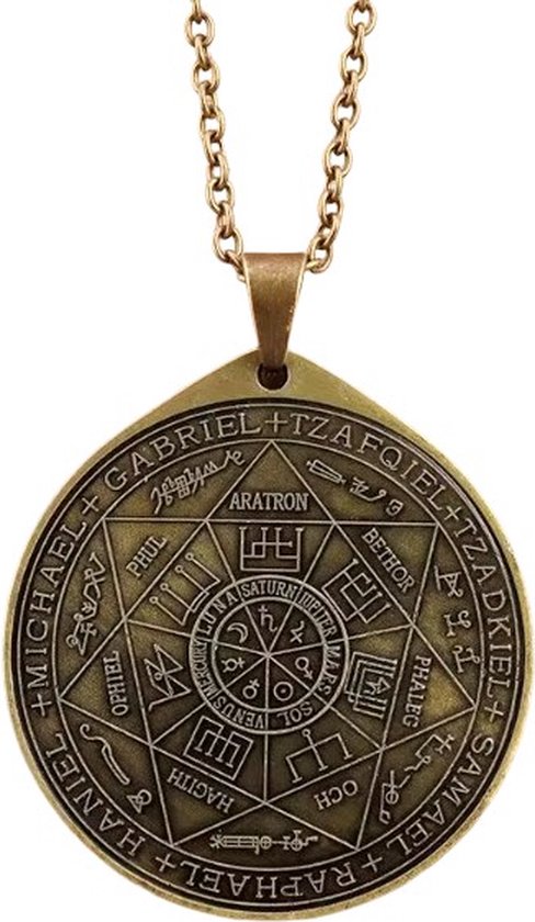 Beschermengel ketting - engelen - aartsengel Michael - talisman - christelijk god hanger - antiek brons 1 stuks