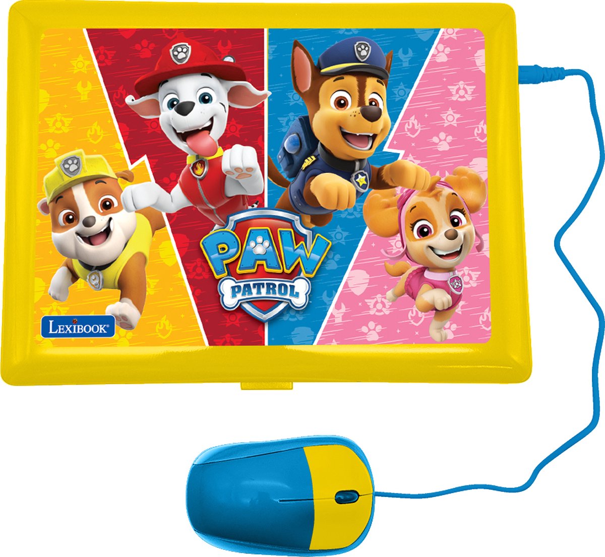 Paw Patrol tweetalig pratende educatieve laptop met 170 activiteiten (85 in elke taal), groot scherm van 6,7 â€in het Engels en Duits