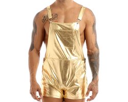 Erotische jarretel overall heren - Jumpsuit - Festival - BDSM - PU Leder