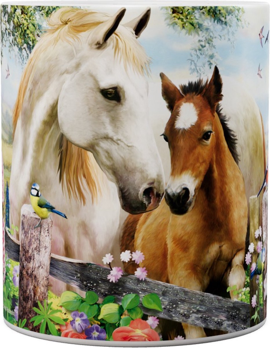 Paarden In The Summer Meadow - Mok 440ml 440