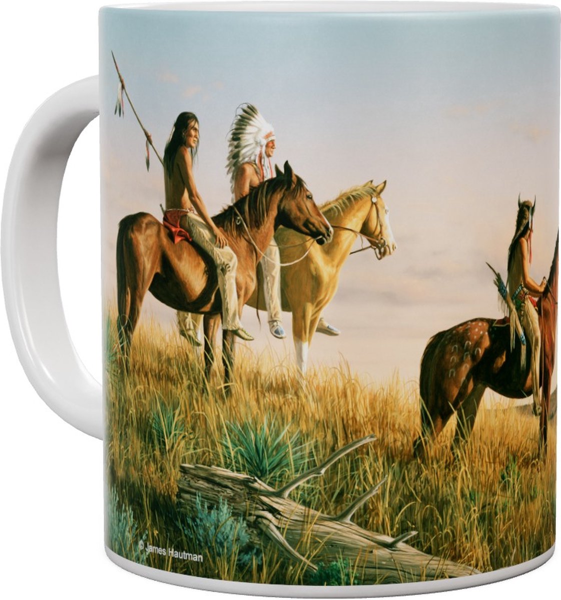 Indianen Three Native Americans - Mok 440ml 440