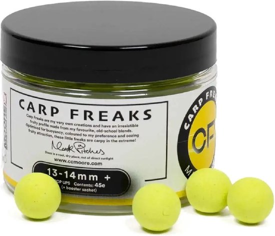 CC Moore Carp Freaks + Pop Ups Yellow 13-14mm