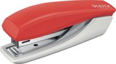 Leitz NeXXt Recycle Mini Nietmachine - Niet tot 10 vel - 81% Gerecycled Post-consumer Plastic - Rood