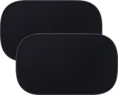 Nuvance Zonnescherm Auto Baby - 2 Stuks - met UV Protectie voor Baby en Kind - Zonwering Zijruiten - Zelfklevend - One Size - Zwart