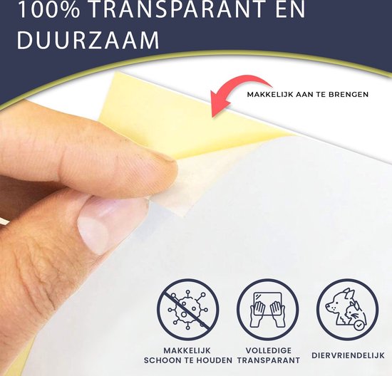 Ollie & Pip Feuilles anti-rayures chat et chien - 8 feuilles XL - Sans Punaises - Contre les rayures - Protection du canapé - Protection des meubles - Poteau à gratter - Anti- Scratch - 43,2 x 30,5 cm - Transparent