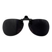 LOUD AND CLEAR® - Clip On Zonnebril - Piloten Zonnebril - Overzet - Opzet - Heren - Dames - Zwart - Opklapbaar - Gepolariseerd