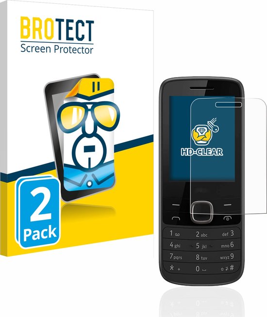 BROTECT - Protection d'écran pour Nokia 225 4G - Film protecteur transparent (2 pièces)