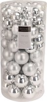 Niceey Boules de Noël - 100 Pièces - Ensemble de Boules de Noël - Boules de Noël en Plastique - Décorations de Noël de Noël - Décoration de Noël - Argent