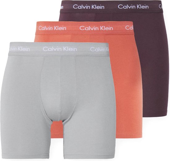 Calvin Klein - Heren Onderbroeken 3-Pack Boxers - Multi - Maat S