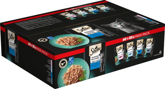 Sheba maxi pack 60x85g vis selectie.