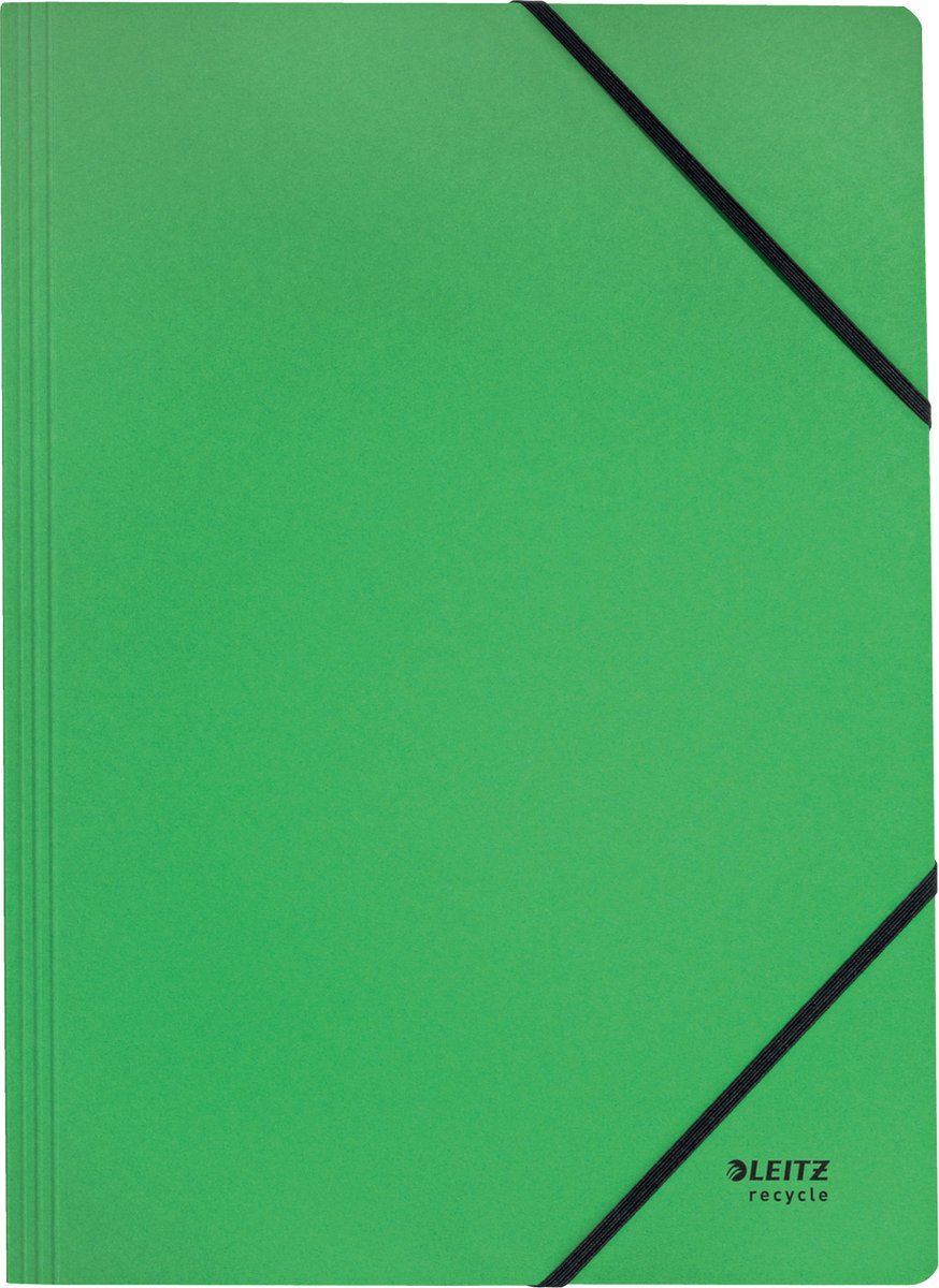 Leitz Recycle Map met Elastiek A4 - 100% Gerecycled Post-consumer Karton - Groen