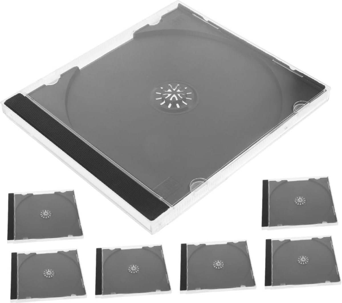 7 Stuks CD Dozen - Transparante CD-Houders voor Veilig Opslag