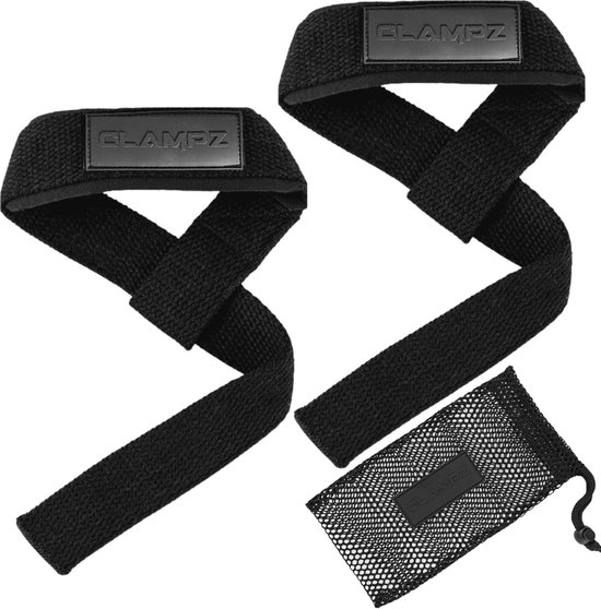 Lifting straps voor krachttraining zwart