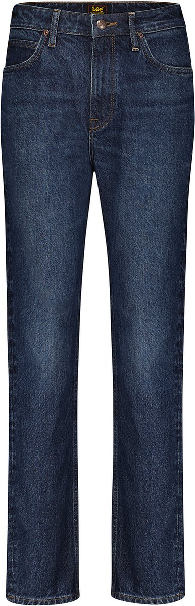 LEE CAROL DARK HUMOR HIGH RISE STRAIGHT DAMES Blauw