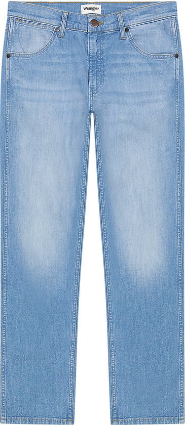 WRANGLER GREENSBORO SLATE SHADE REGULAR STRAIGHT JEANS-HEREN