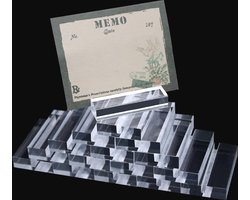 16 Stuks Transparante Tafelkaarthouders voor Restaurants en Evenementen - Acryl Fotohouders